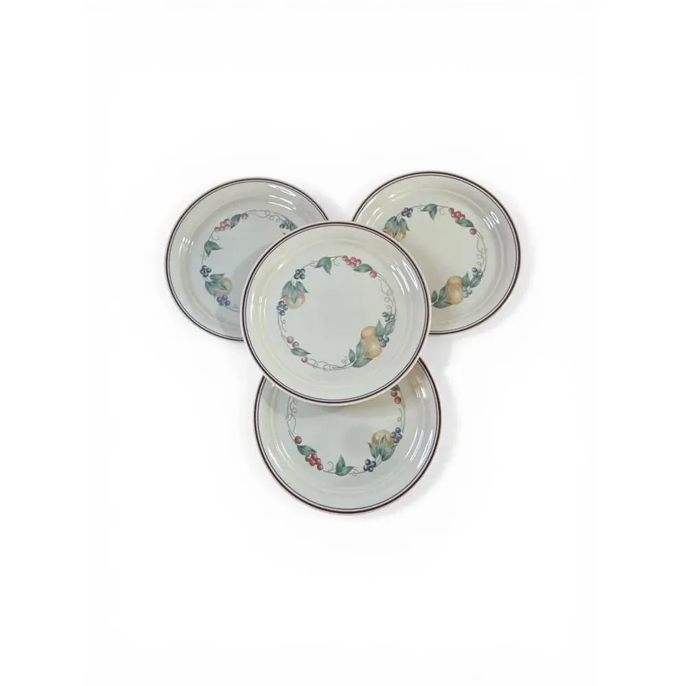 Set of 4 Pier 1 Hydrangea England Angleterre Dinner Plates 10 1/4”